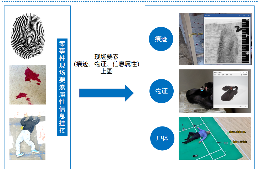物证要素挂接对照关系